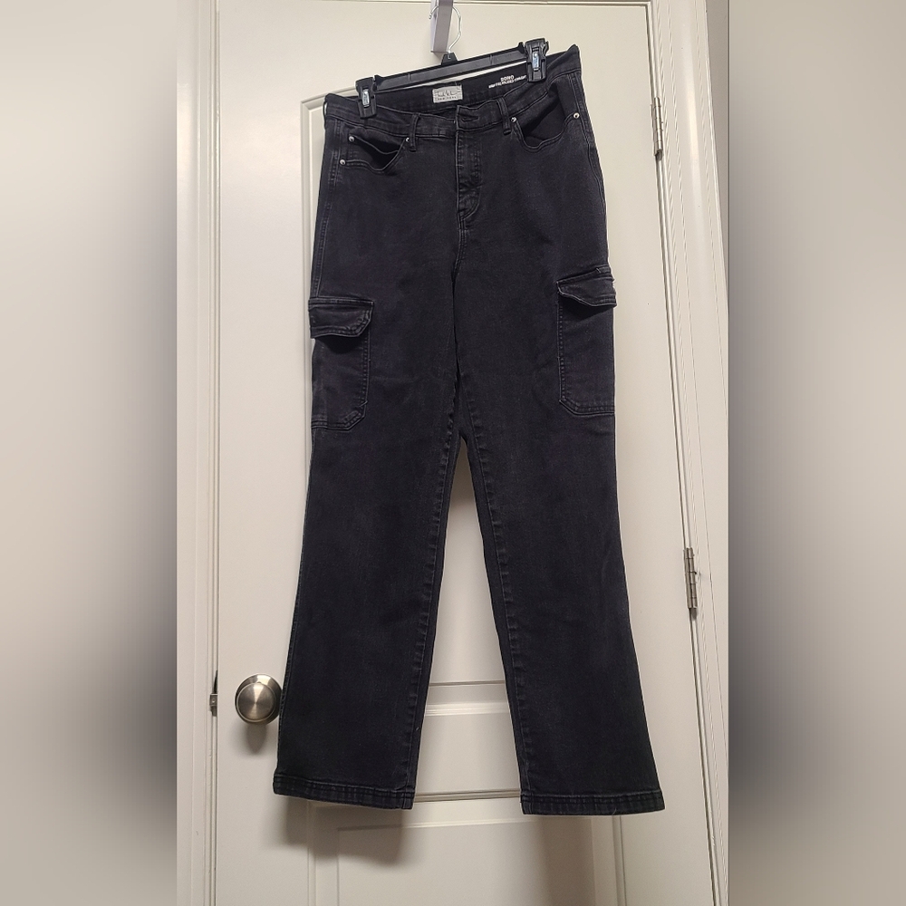Nicple Miller Women's Black Cargo Jeans